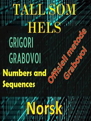 cover image of Tall som Hels Grigori Grabovoi Offisiell Metode
